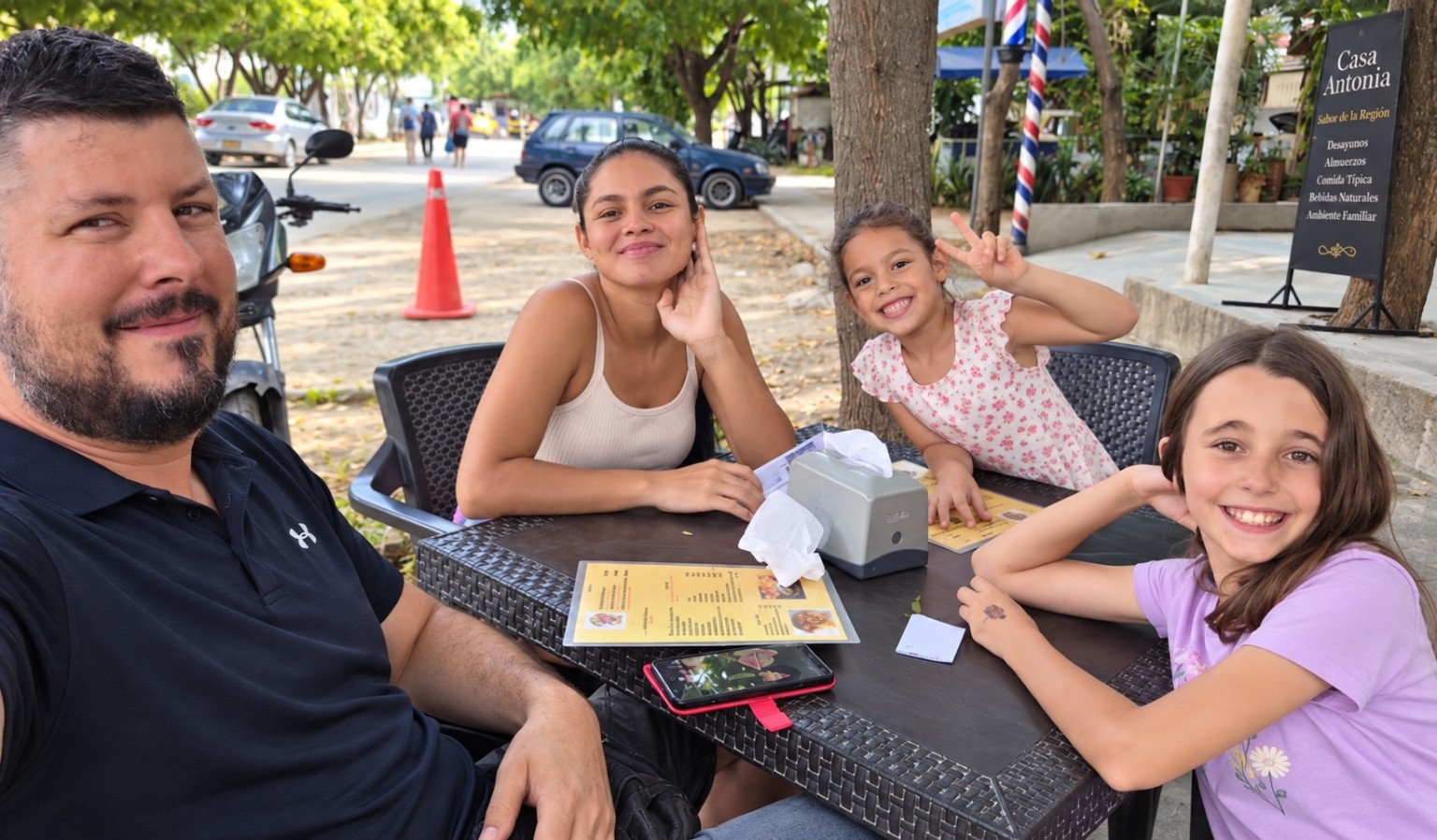 Notre famille réunie en Colombie